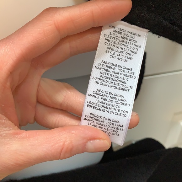 Joie Faiga lamb and boiled wool jacket open front sweater cardigan - Picture 4 of 9